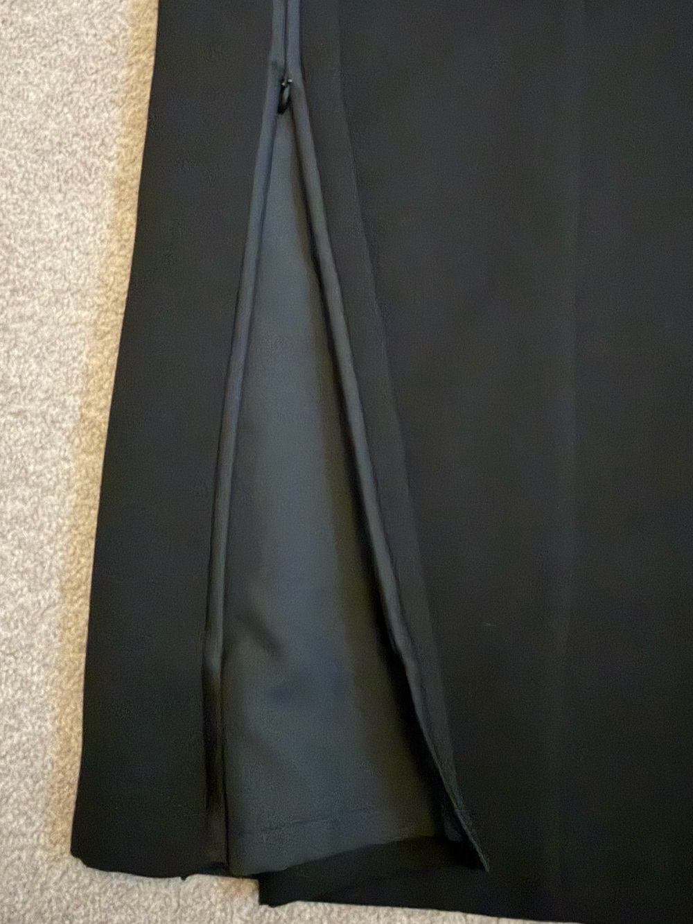 Joseph Ribkoff Black Maxi Skirt Double Side Zip Full Length 31” Waist - Picture 5 of 7
